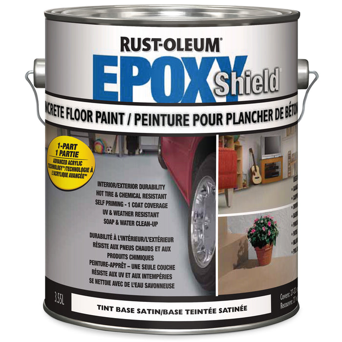 Rust-Oleum N239135 Rust-Oleum EPOXYHIELD Concrete Floor Paint 3.78 L- TINT BASE