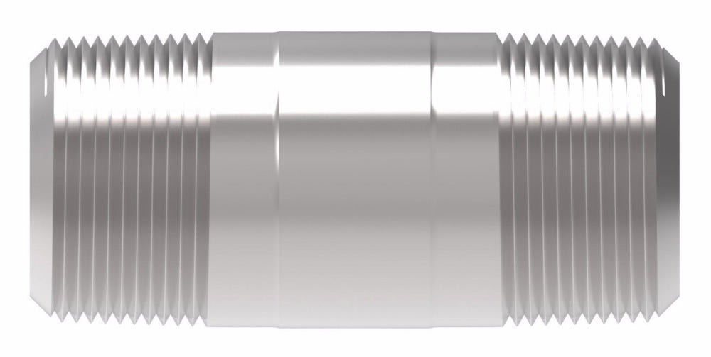 WHD (129) 3328X6 BRASS PIPE 2 LONG NIPPLE 3/8 MALE NPT