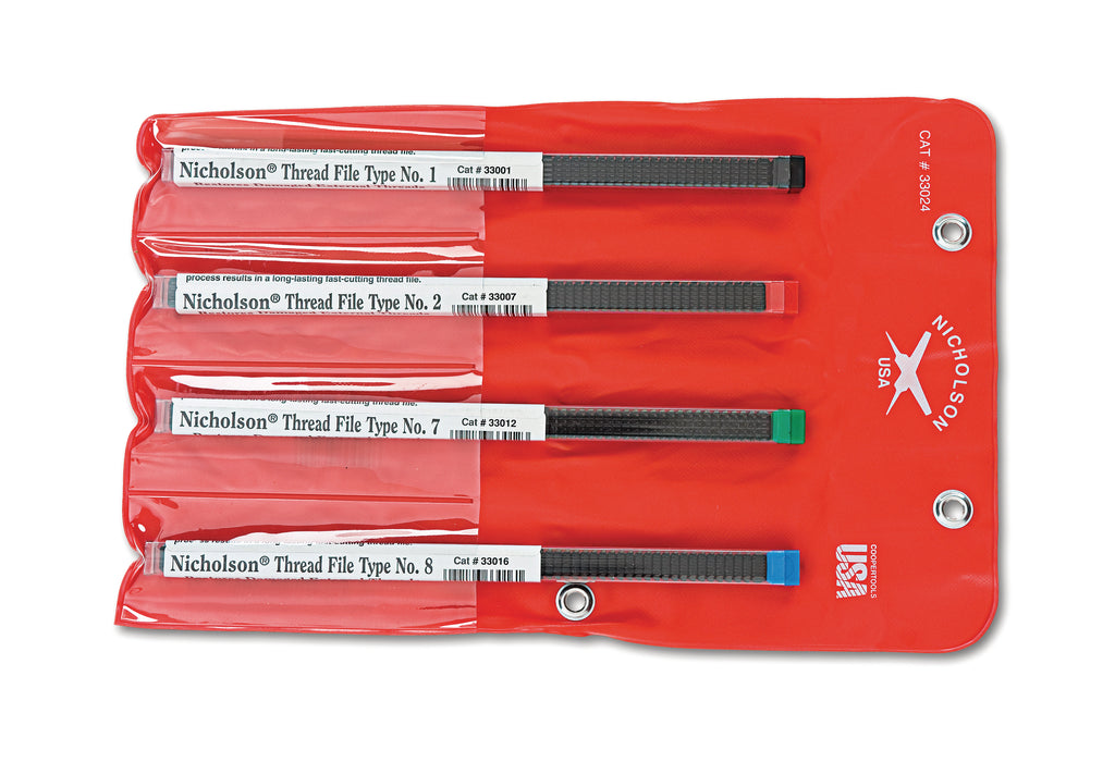 Apex Tool T33024 Nicholson FILE SET, THREAD RESTORING