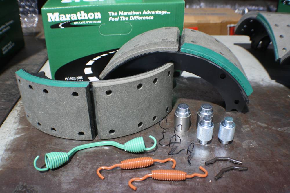 Marathon Brakes (245) NKGL234720QP 4720 GL23 New Standard Lined Brake Shoe Kit (2 Lined Shoes with Hardware) for 16-1/2" x 5" Meritor Q PLUS