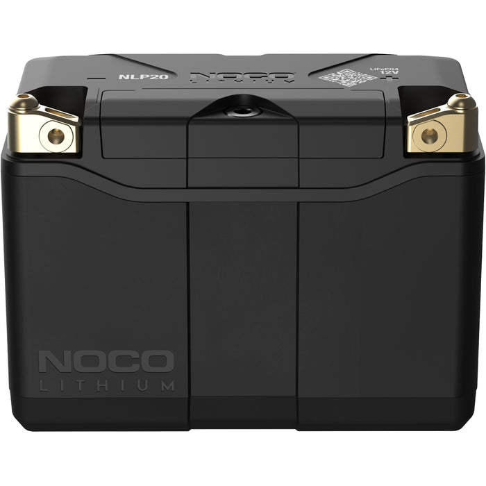 Noco NLP20 NOCO 600A Lithium Powersport Battery. Compatible with most powersport brands, including Aprilla, BMW, Buell, Ducati, Harley-Davidson, Indian, Triumph, KTM, Argo, Can-Am, Honda, Husqvarna, Kawaski, Suzuki, Arctic Cat, BRP, Waverunner,