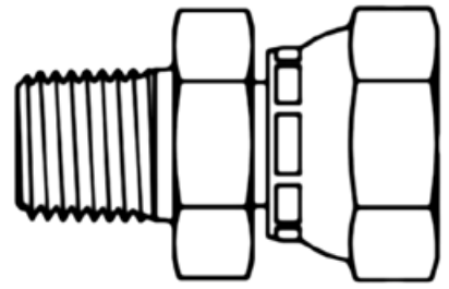 Continental Hydraulic NPM06-NSFX08 ADAPTER STEEL