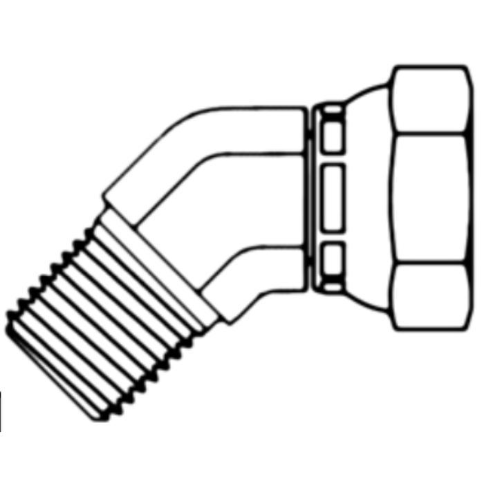 Continental Hydraulic NPM12-NSFX12-45 ADAPTER STEEL