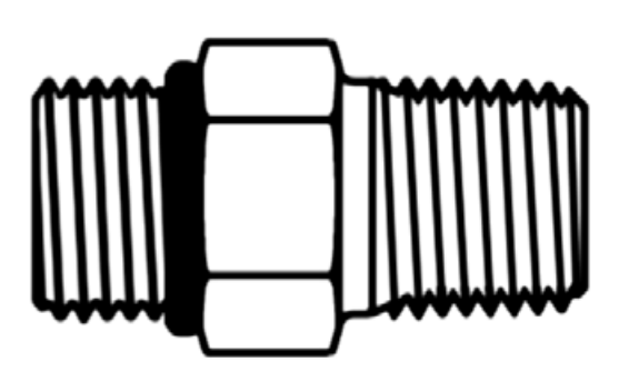 Continental Hydraulic OBM08-NPM06 ADAPTER STEEL OBM08-NPM06