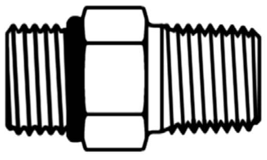 Continental Hydraulic OBM12-NPM08 ADAPTER STEEL OBM12-NPM08