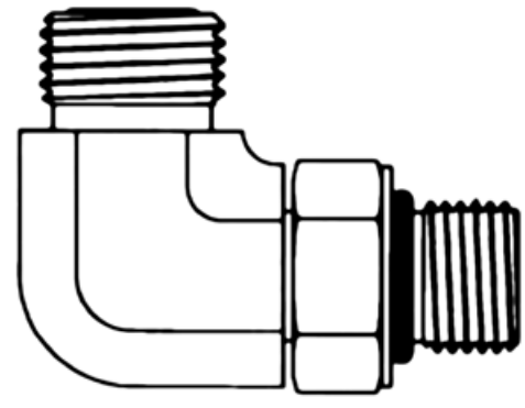 Continental Hydraulic (510) OFM08-OBM08-90 ADAPTER STEEL