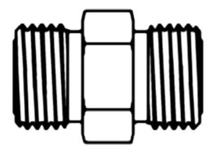 Continental Hydraulic (510) OFM10-OFM10 ADAPTER STEEL OFM10-OFM10