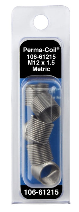 H. Paulin (680) P106-61215 Papco M12-1.25 x 18mm Metric Perma Thread Inserts 6Pcs