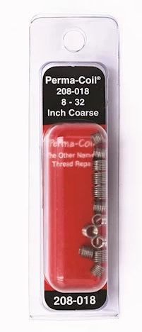 H. Paulin (680) P208-018 Papco No.8-32 x 0.246" Perma Thread Inserts UNC, 12Pcs