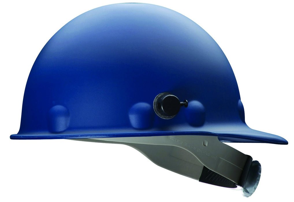 North Safety (399) P2AQRW71A000 Fibre-Metal by Honeywell P2AQRW71A000 Super Eight Fiber Glass Cap Style Ratchet Hard Hat with Quick-Lok, Blue