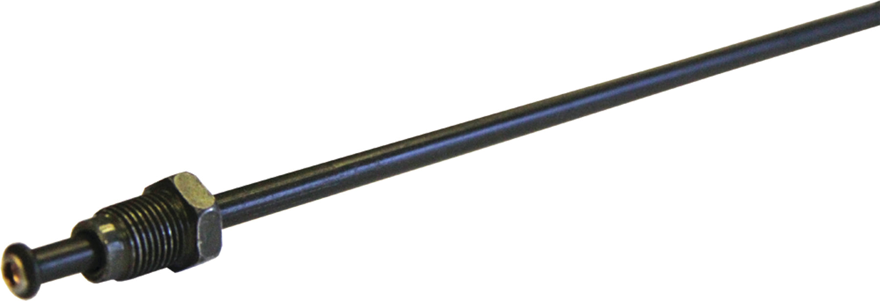 FMSI P320 3/16" O.D. Invert Flare Passivated Green Hydraulic Line With 3/8" - 24 Tube Nuts (20")