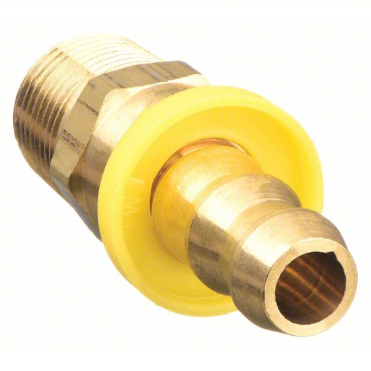 Continental Hydraulic (510) PB-NPMX-0808 PB-NPM-0808 1/2" NPTF Male Push-On Brass Fittings