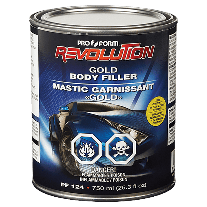 Pro Form (325) PF124 Revolution Gold Body Filler, 750 ml (25.3 fl oz)