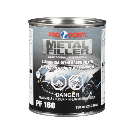 Pro Form PF160 Metal Filler - Aluminum Reinforced Filler, 750 ml (25.3 fl oz)