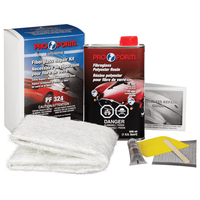 Pro Form (325) PF324 FIBERGLASS REPAIR KIT, 946 ml (U.S. Quart)