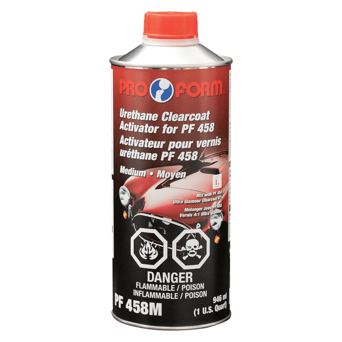 Pro Form PF458M Ultra Glamour Clearcoat Activator - Medium Activator for PF 458, 946 ml (U.S. Quart)