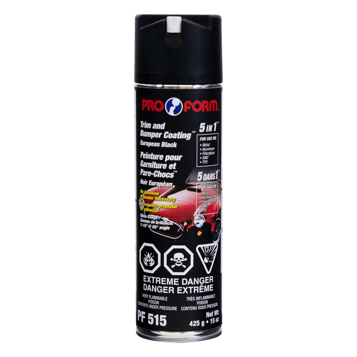 Pro Form (325) PF515 Trim and Bumper Coating™ 5 in 1™ Paint (EUROPEAN BLACK), 425 g (15 oz) Aerosol (New Size)