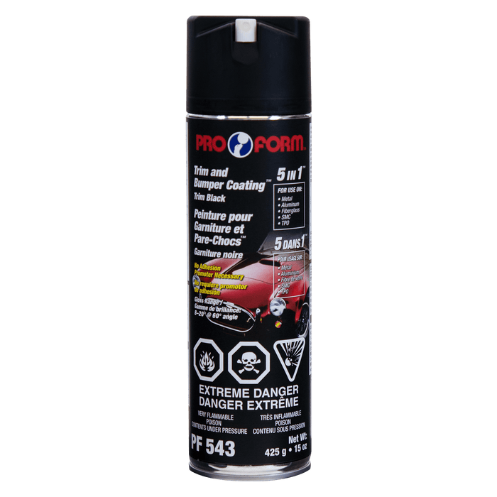 Pro Form PF543 Trim and Bumper Coating™ 5 in 1™ Paint (TRIM BLACK), 425 g (15 oz) Aerosol