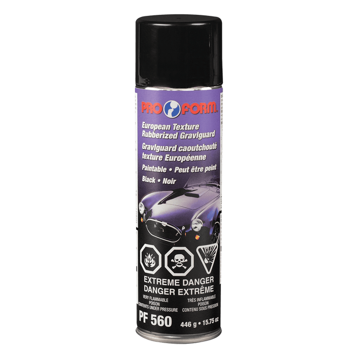 Pro Form PF560 European Texture Rubberized Gravlguard (BLACK), 446 g (15.75 oz) Aerosol