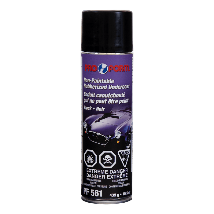 Pro Form (325) PF561 Non-Paintable Rubberized Undercoat (BLACK), 439 g (15.5 oz) Aerosol