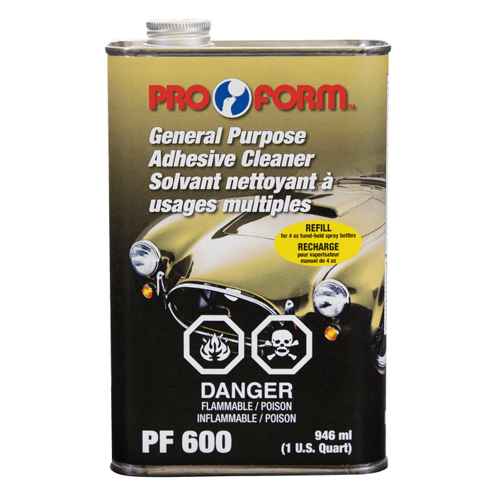 Pro Form PF600 General Purpose Adhesive Cleaner (Refill for hand-held spray bottles), 946 ml (U.S. Quart)