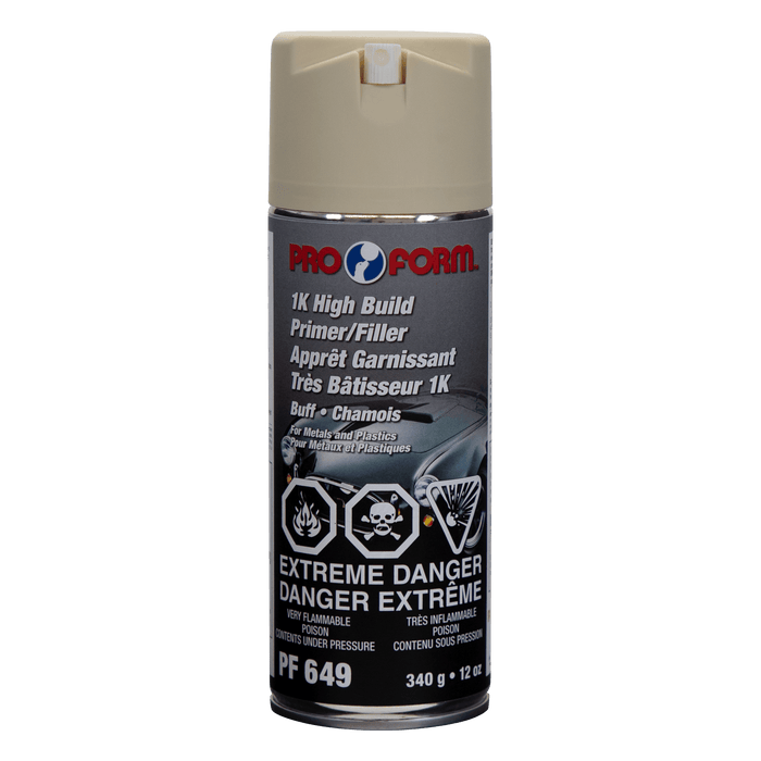 Pro Form (325) PF649 1K High Build Primer/Filler (BUFF), 340 g (12 oz) Aerosol