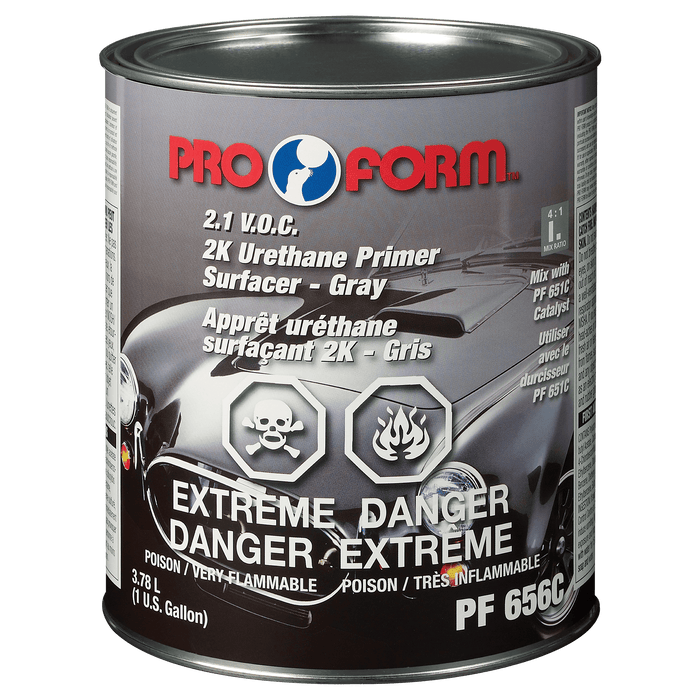 Pro Form (325) PF656C 2K Urethane Primer Surfacer (GRAY), 3.78 Litres (U.S. Gallon)