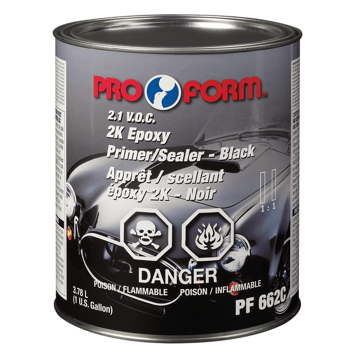 Pro Form (325) PF662C 2K Epoxy Primer/Sealer (BLACK), 3.78 Litres (U.S. Gallon)