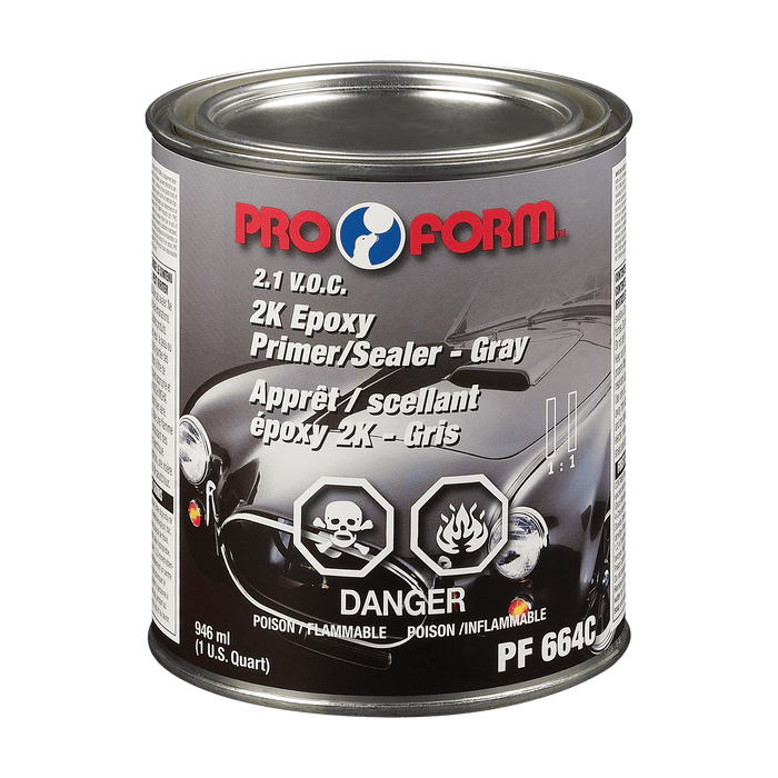 Pro Form (325) PF664C 2K Epoxy Primer/Sealer (GRAY), 946 ml (U.S. Quart)