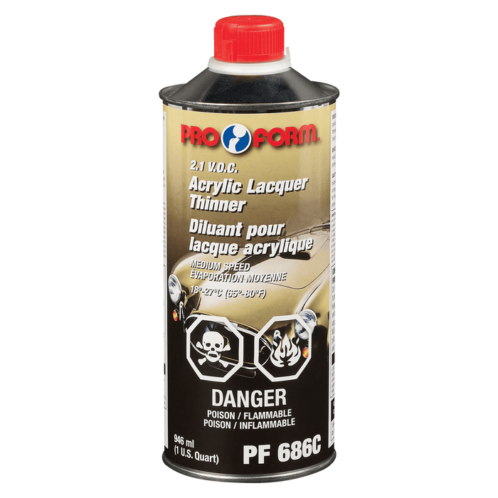 Pro Form (325) PF686C Acrylic Lacquer Thinner, 946 ml (U.S. Quart)