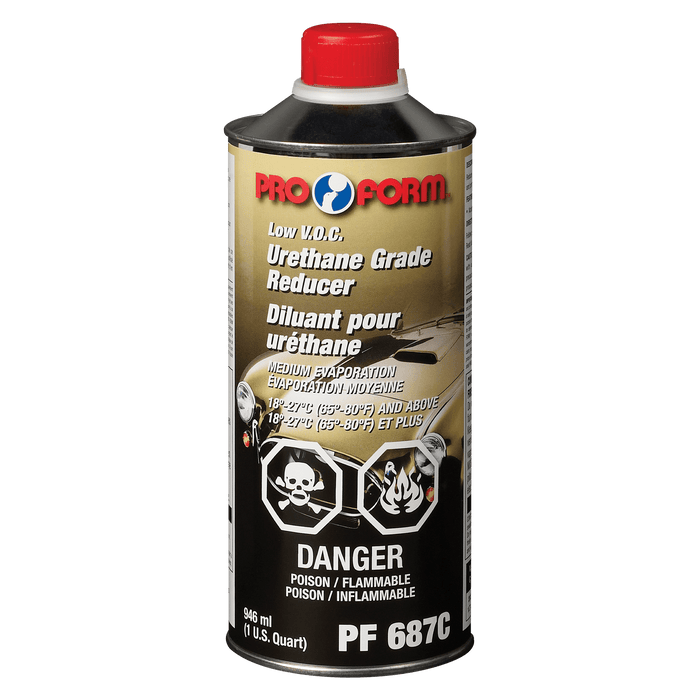 Pro Form (325) PF687C Urethane Grade Reducer (MEDIUM) LOW VOC, 946 ml (U.S. Quart)
