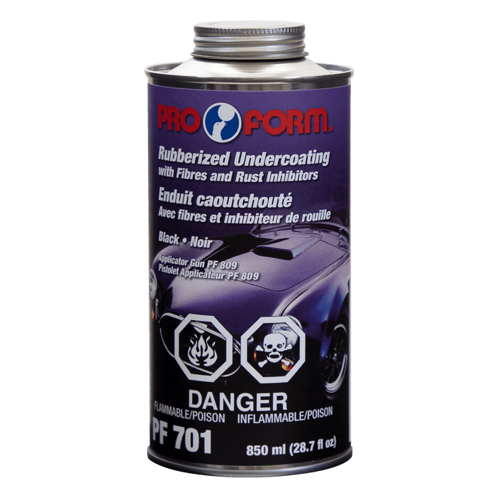 Pro Form (325) PF701 Non-Paintable Rubberized Undercoating (BLACK), 850 ml (28.7 fl oz)