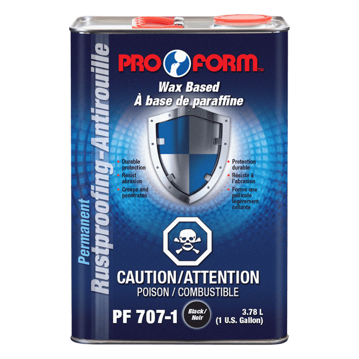 Pro Form (325) PF707-1 Wax Based Permanent Rustproofing (BLACK), 3.78 Litres (U.S. Gallon)