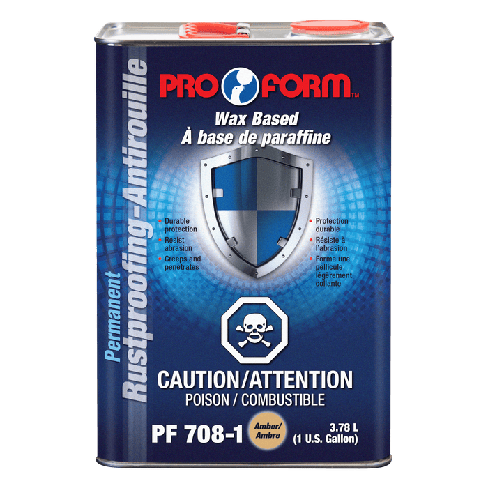 Pro Form (325) PF708-1 Wax Based Permanent Rustproofing (AMBER), 3.78 Litres (U.S. Gallon)