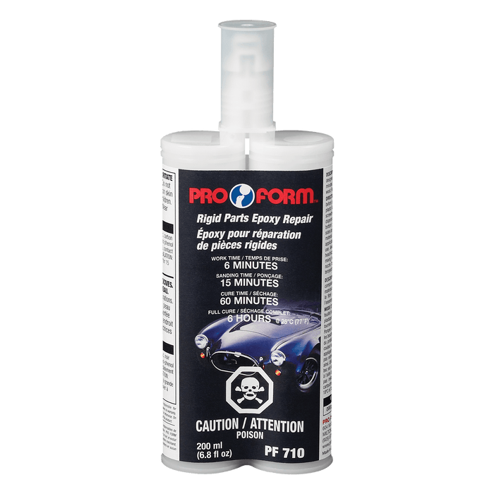 Pro Form PF710 Rigid Parts Epoxy Repair, 200 ml (6.8 fl oz) Double Cartridge