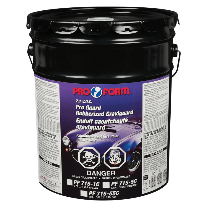 Pro Form PF715-5C Pro Guard Rubberized Gravlguard (BLACK), 18.9 Litres (5 U.S. Gallons)