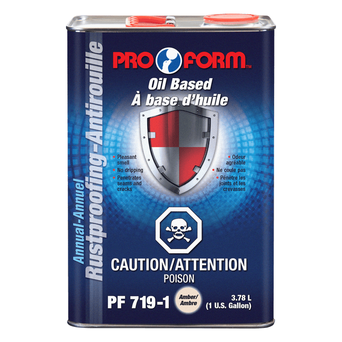 Pro Form (325) PF719-1 Dripless Oil Annual Rustproofing (AMBER), 3.78 Litres (U.S. Gallon)