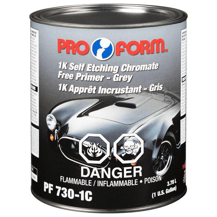 Pro Form (325) PF730-1C 1K Self Etching Chromate Free Primer (GRAY), 3.78 Litres (U.S. Gallon)