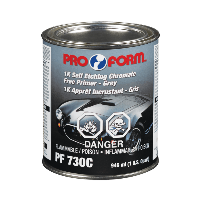 Pro Form PF730C 1K Self Etching Chromate Free Primer (GRAY), 946 ml (U.S. Quart)