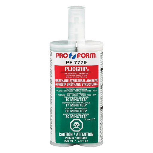 Pro Form PF7779 PLIOGRIP® URETHANE STRUCTURAL ADHESIVE (10 MIN OPEN TIME), 220 ml (7.4 fl oz) Double Cartridge
