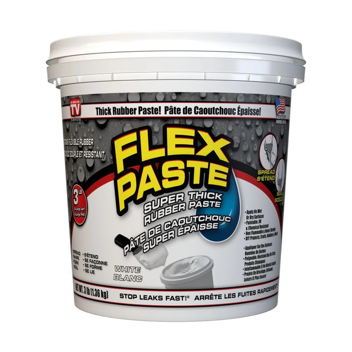 Flex Seal (239) PFSWHTC32 WHITE, 3 lb (1.36 kg) Flex Paste Super Thick Waterproof Paste