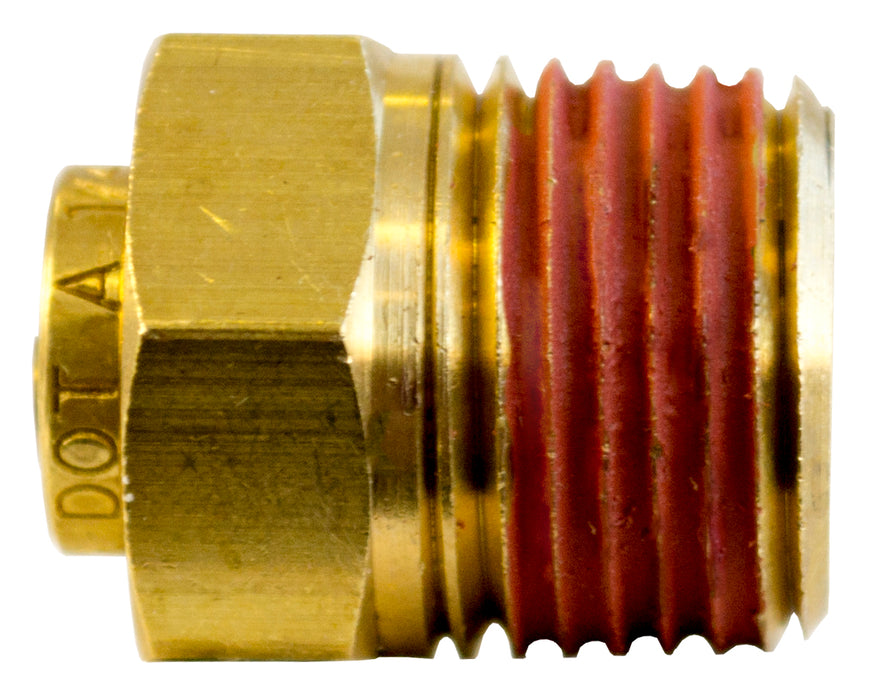 Tectran PL1368-4A DOT PUSH-IN MALE CONNECTOR - 1/4" TUBE - 1/8" NPT