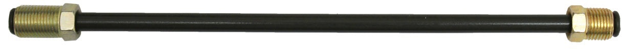 FMSI PVF340 3/16" O.D. Invert Flare Polyvinyl Fluoride (PVF) Hydraulic Line With 3/8" - 24 Tube Nuts (40")