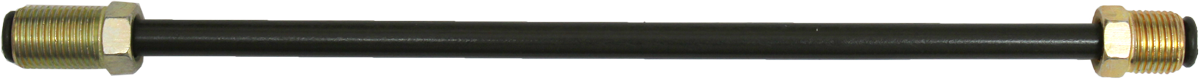 FMSI PVFKB30 3/16" O.D. Bubble Flare Polyvinyl Fluoride (PVF) Hydraulic Line With 3/8" - 24 Tube Nuts (30")