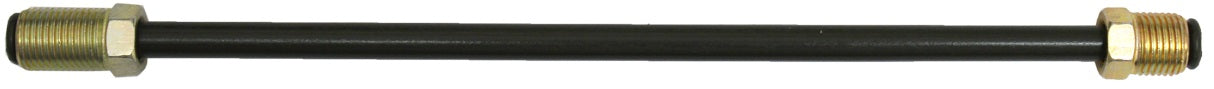 FMSI PVFKM60 3/16" O.D. Invert Flare Polyvinyl Fluoride (PVF) Hydraulic Line With 10mm x 1.0 Tube Nuts (60")
