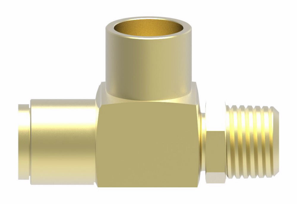 WHD 1871X4S AIR BRAKE QC 1/4 TUBE X1/8MPT RUN T SWVL