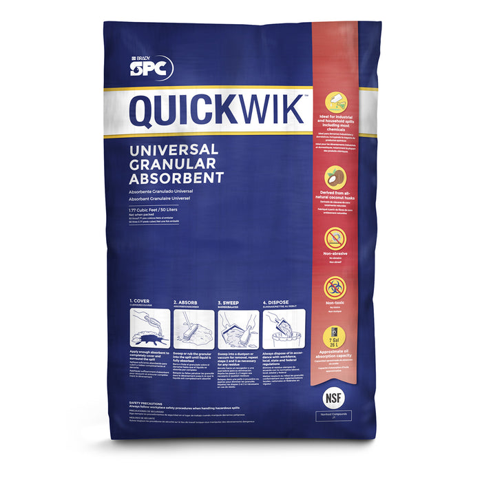 Brady QW-20 QUICKWIK Universal Granular Absorbent 20 lb Bag