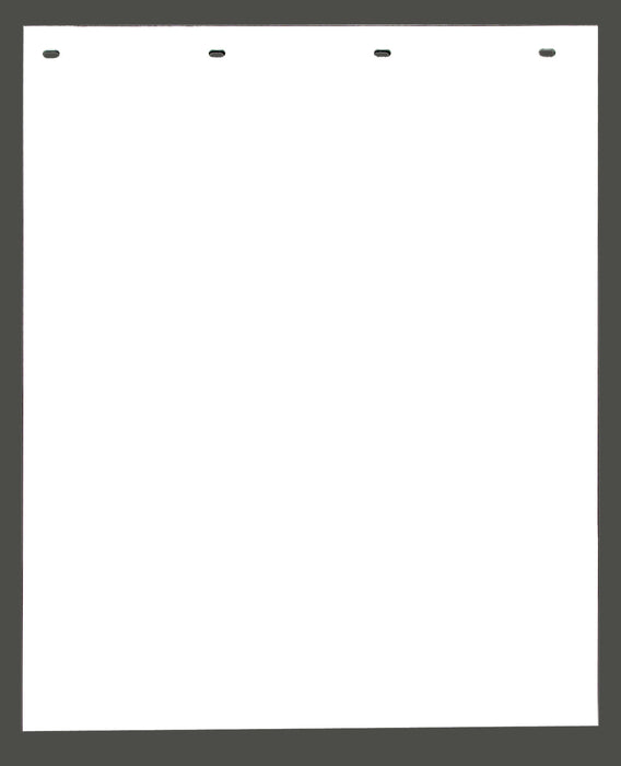 Buyers Products RC30PPW Super Durable White Polymer Mudflap 24(W)x30(H) Inch, Single