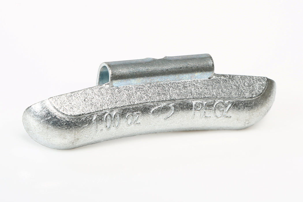 Plombco REGZ-0.75 REGZ Style - Uncoated Zinc Clip-On Wheel Weights - 0.75 oz , Box of 25