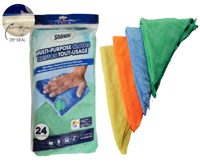 Wipeco RMFC-14260/24P SHINEX 24PK - MULTI-PURPOSE MICROFIBER